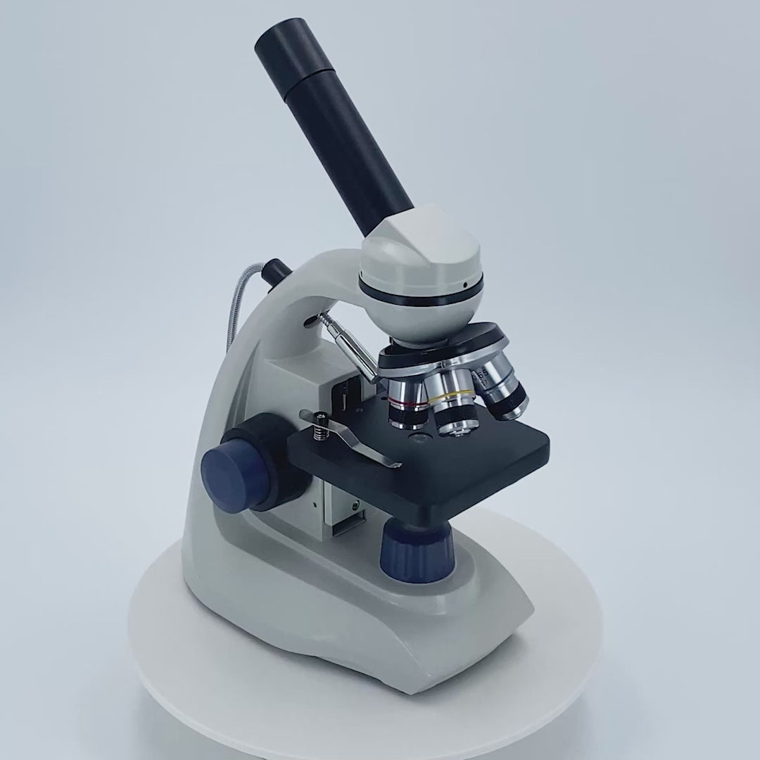 MICROSCOPIO MONOCULAR NOVEL AS-1 ACROMÁTICO CON RANGO DE AUMENTO 40X A 400X